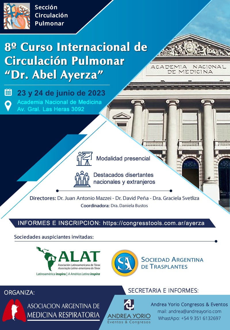 8° Curso Internacional de Circulación Pulmonar ''Dr. Abel Ayerza''