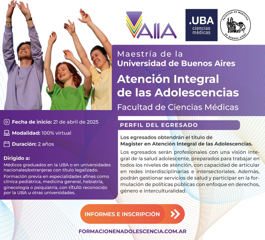 MAESTRÍA UBA EN ATENCIÓN INTEGRAL DE LAS ADOLESCENCIAS