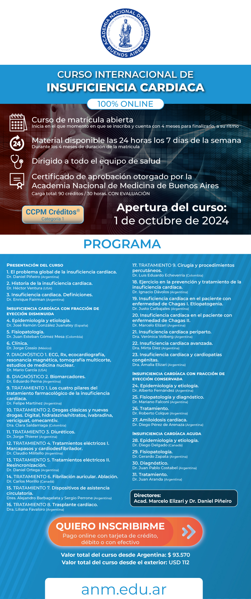 CURSO INTERNACIONAL DE INSUFICIENCIA CARDIACA