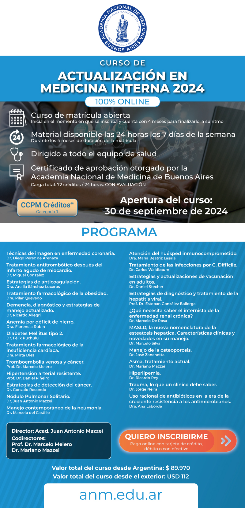 CURSO DE ACTUALIZACIÓN EN MEDICINA INTERNA 2024