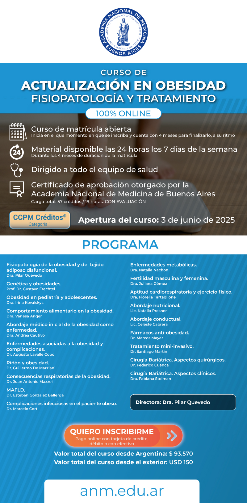 CURSO DE ACTUALIZACIÓN EN EL TRATAMIENTO DE LA OBESIDAD