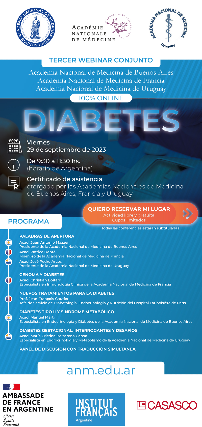 Webinar sobre Diabetes