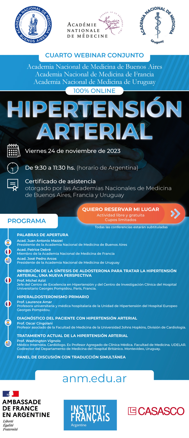 Webinar sobre Hipertensión Arterial