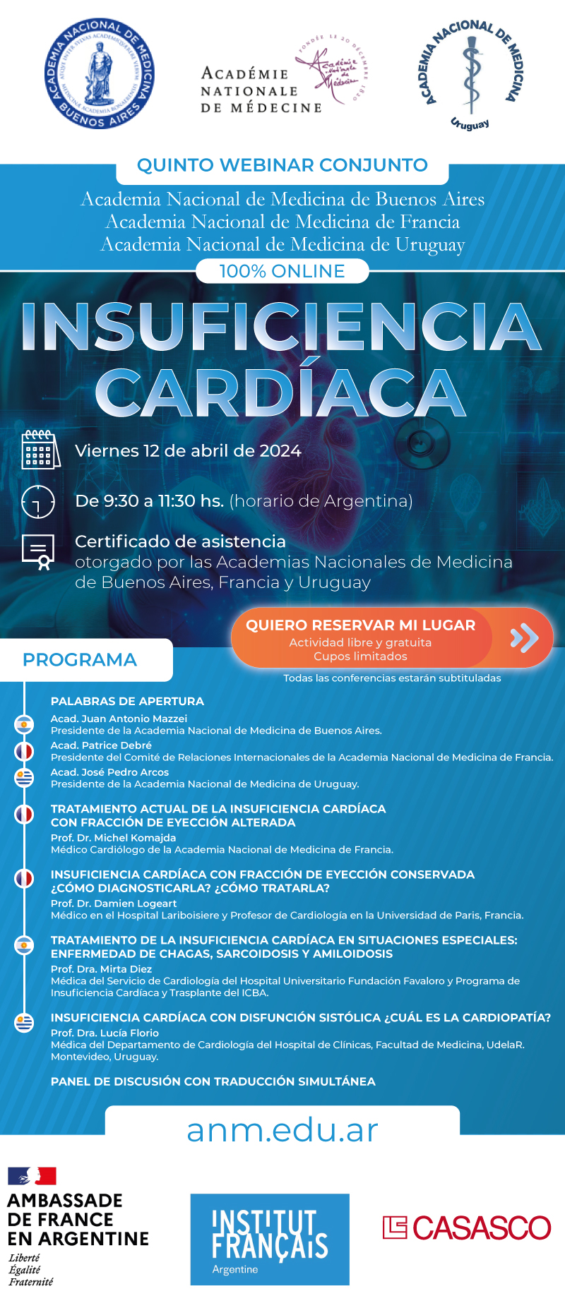 Webinar sobre Insuficiencia Cardíaca