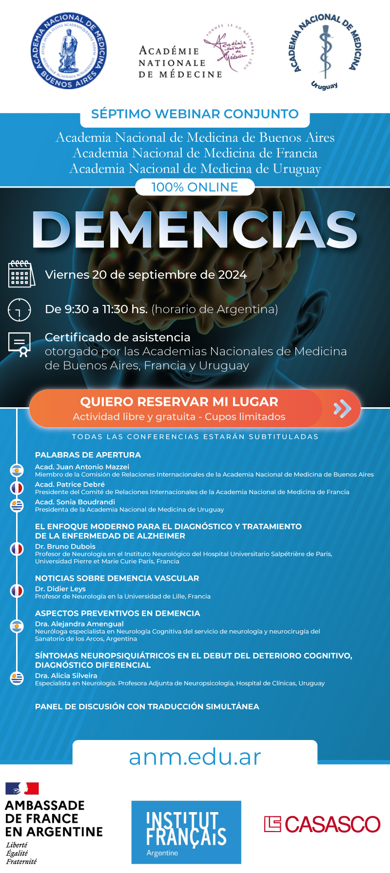 Webinar sobre Demencias