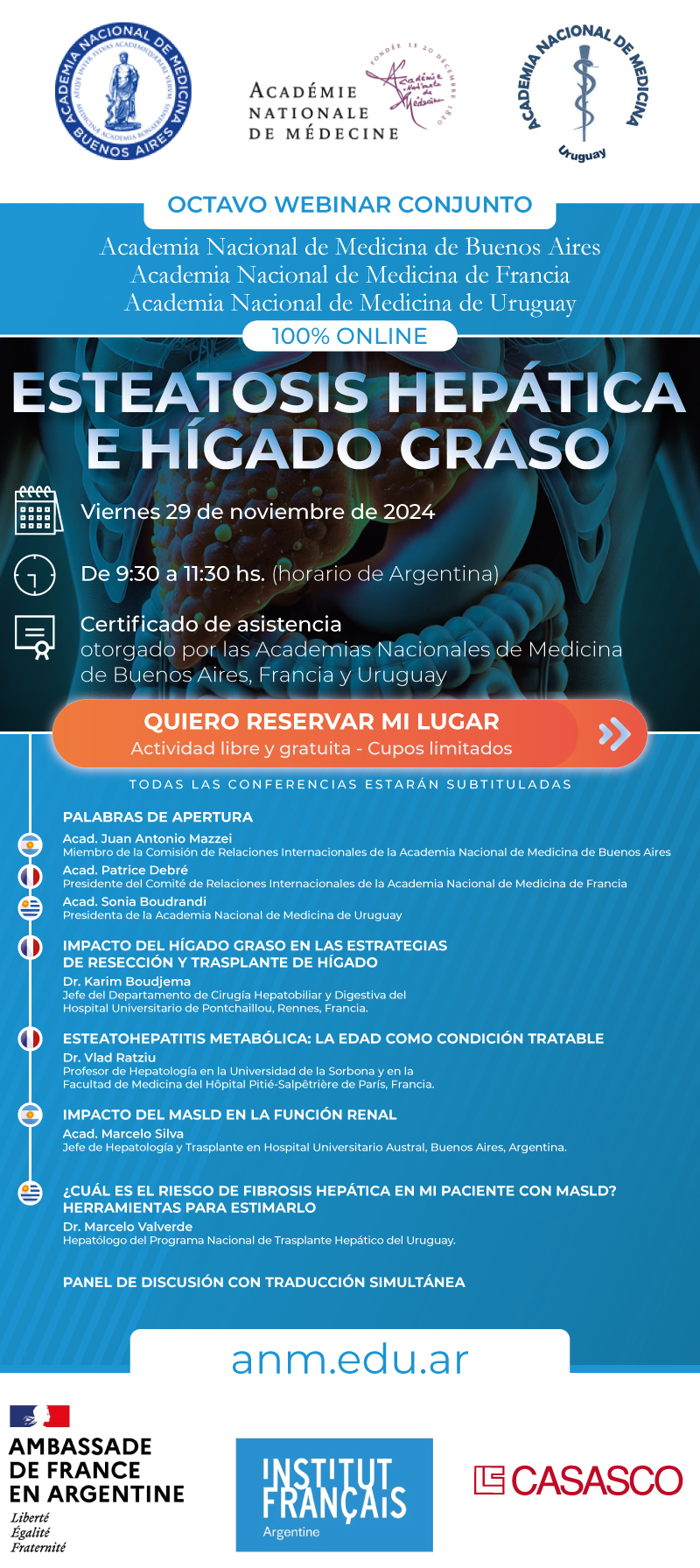 Webinar sobre Esteatosis Hepática e Hígado Graso