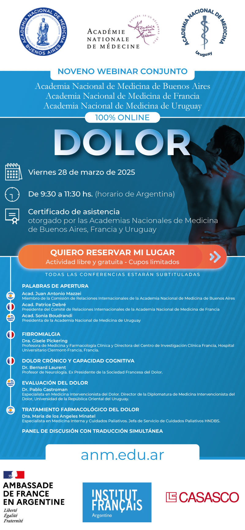Webinar sobre Dolor