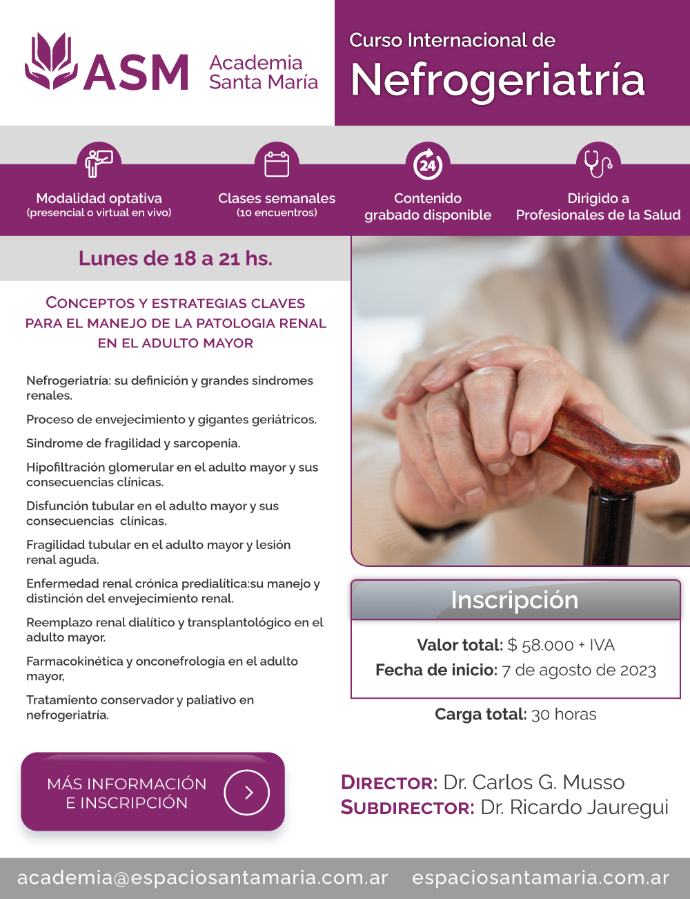 Curso Internacional de Nefrogeriatría