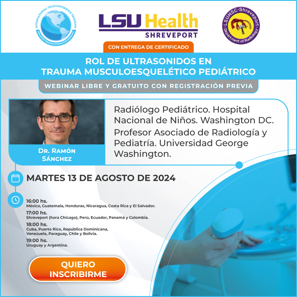 Webinar sobre rol de Ultrasonidos en Trauma Musculoesquelético Pediátrico