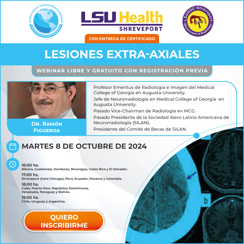 Webinar sobre Lesiones extra-axiales