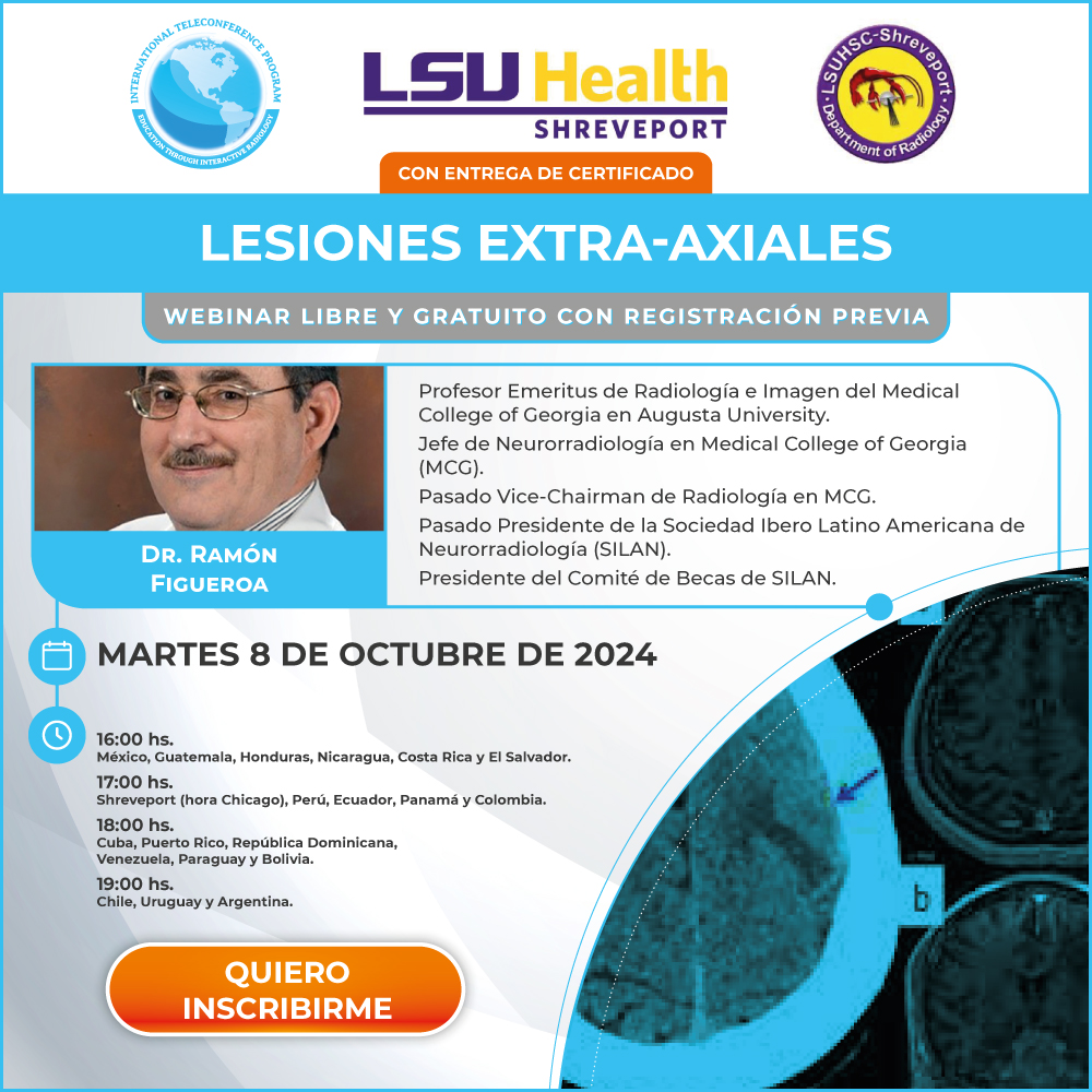 Webinar sobre Lesiones extra-axiales