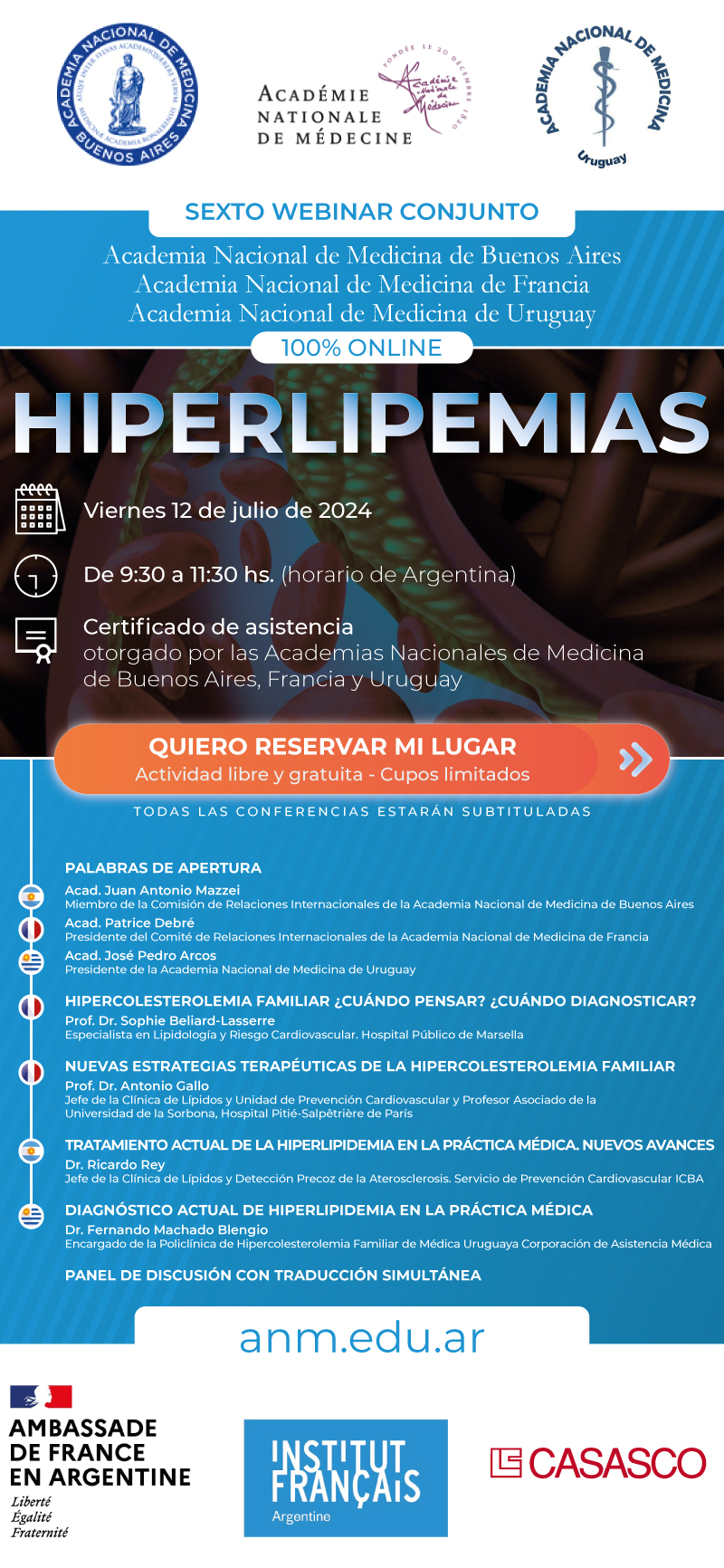 Webinar sobre Hiperlipemias