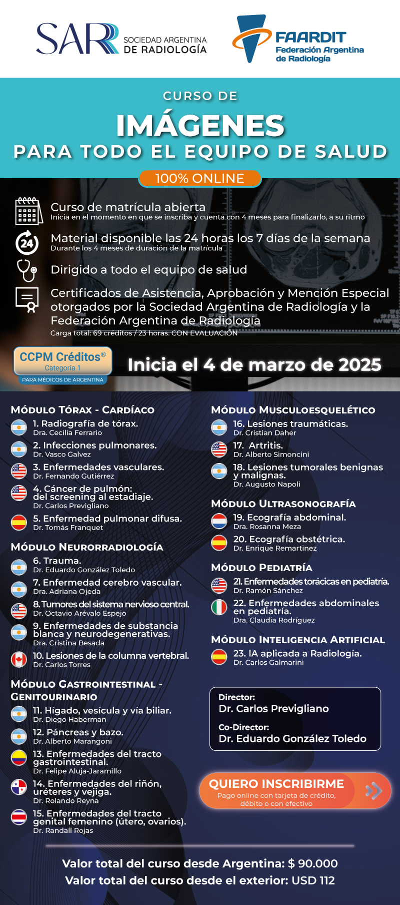 CURSO DE IMÁGENES PARA TODO EL EQUIPO DE SALUD