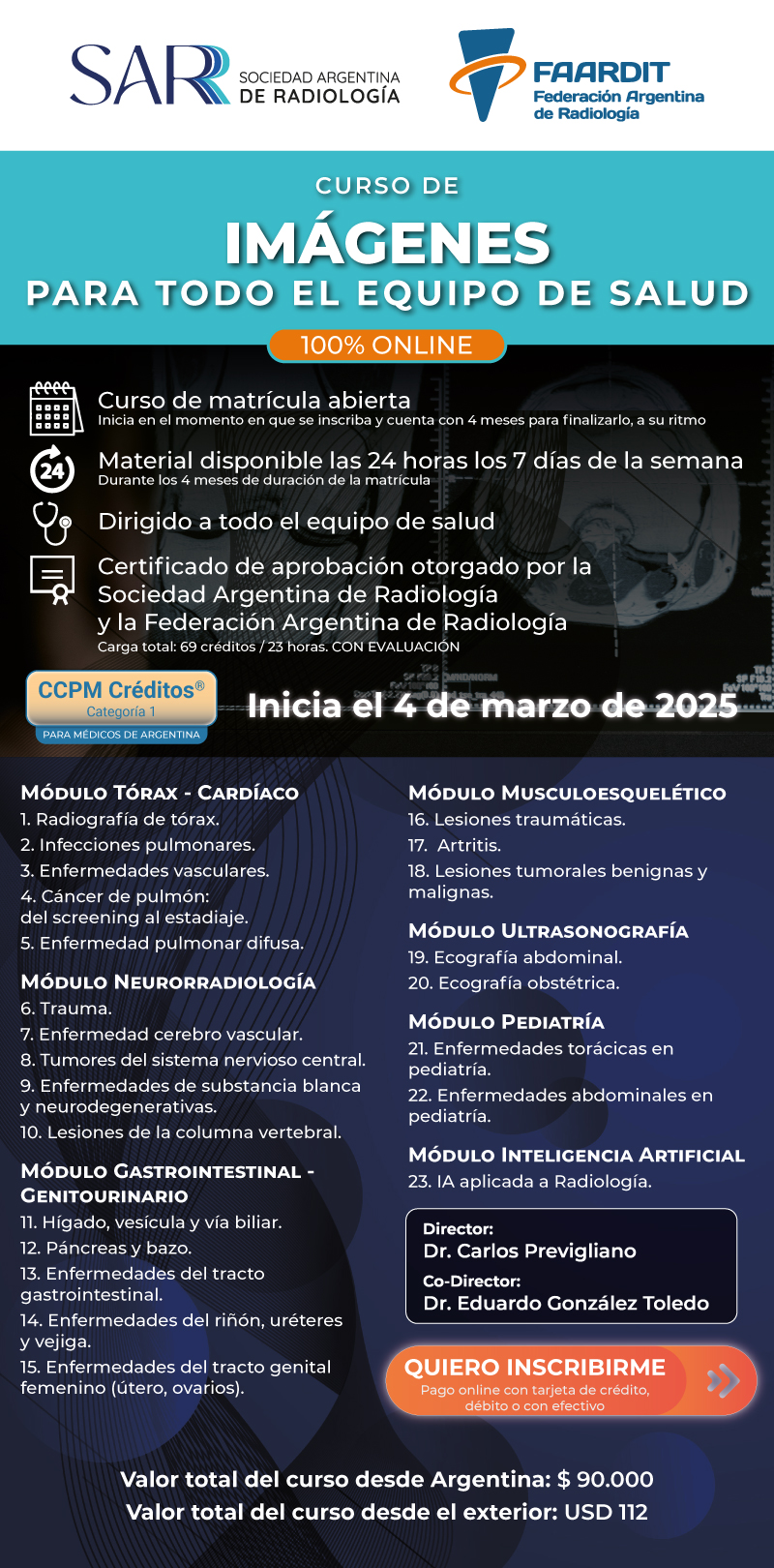 CURSO DE IMÁGENES PARA TODO EL EQUIPO DE SALUD
